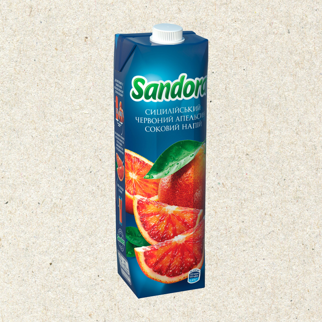 Сік Sandora Cицилійський червоний апельсин