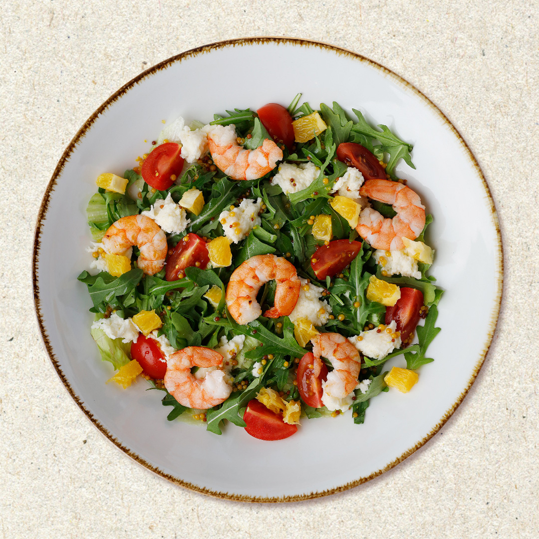 Салат з креветками