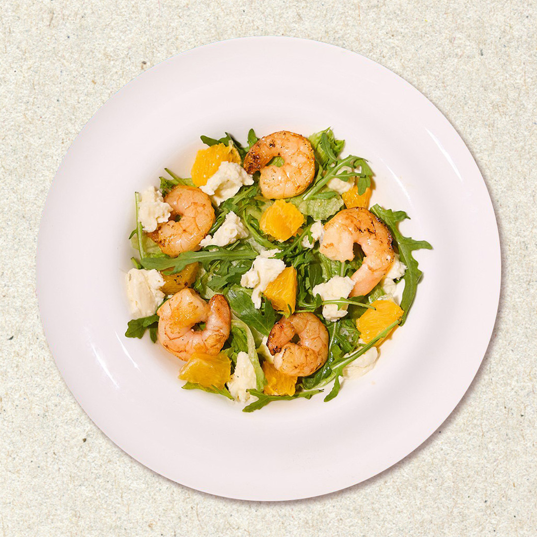 Салат з креветками