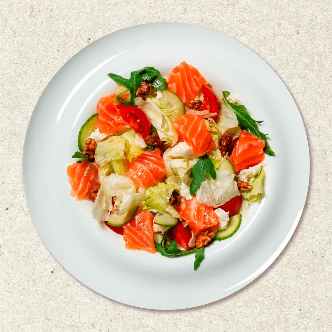 Салат з лососем